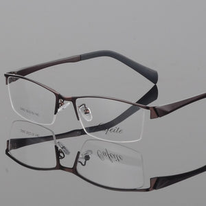 BCLEAR myopia glasses men's business casual half frame glasses frame optical eyeglass 2493