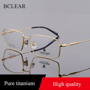 BCLEAR Titanium Optical Glasses Frame Men 2023 Full Square Myopia Eye Glass Prescription Eyeglasses Korean European Eyewear