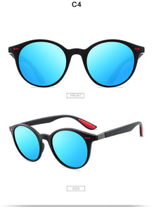 BRAND DESIGN Men Women Classic Retro Rivet Polarized Sunglasses Oval Driving Sun Glasses Male Goggle UV400 Gafas De Sol