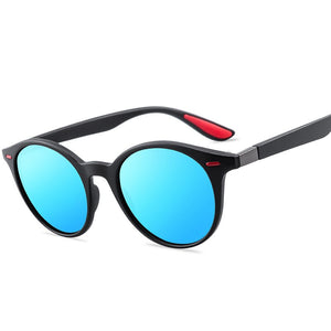 BRAND DESIGN Men Women Classic Retro Rivet Polarized Sunglasses Oval Driving Sun Glasses Male Goggle UV400 Gafas De Sol