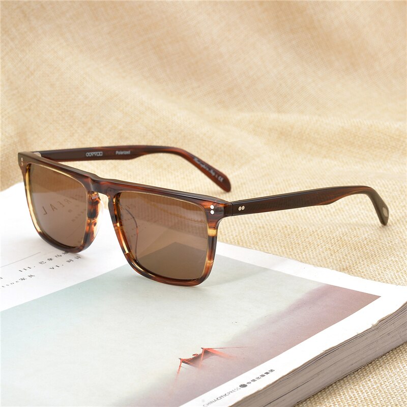 Bernardo Men Sunglasses Polarized Sunglasses 2023 Brand Designer Driving Sun glasses Male  Rectangle Style OV5189S