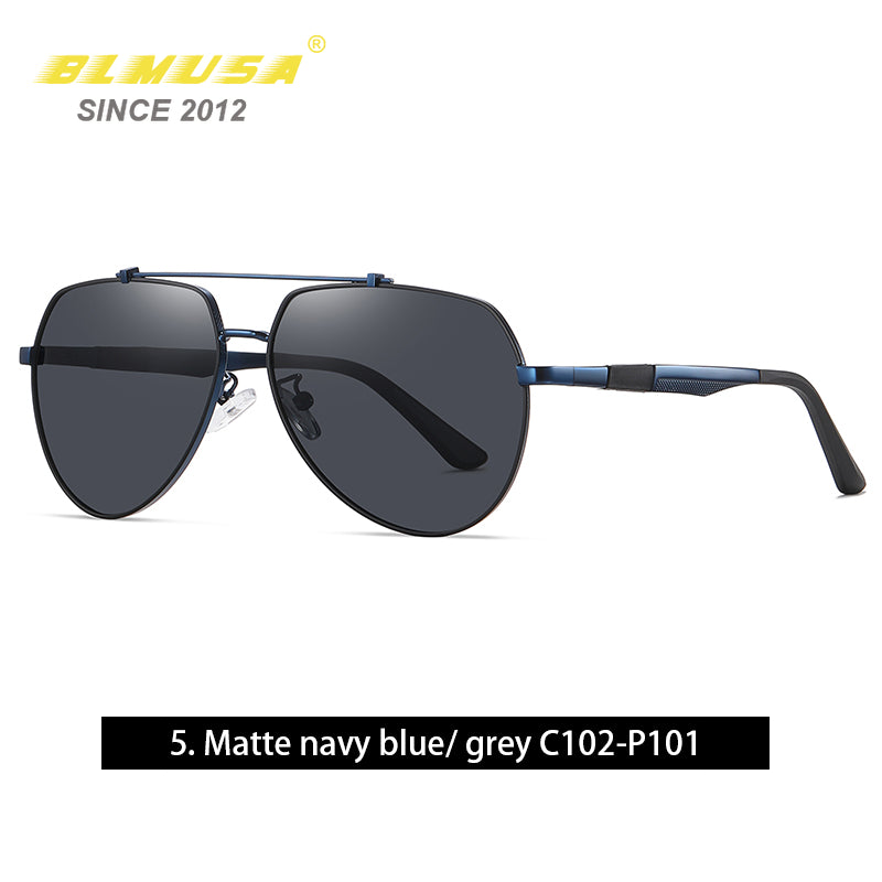 CLLOIO Metal Polarized Sun Glasses Men Car Driving Sunglass Fishing Gl –  Cinily