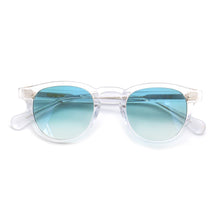 Carica l&#39;immagine nel visualizzatore di Gallery, Occhiali da sole da uomo Capitan Jack Johnny Depp Match Eyewear Occhiali da sole in acetato cristallo blu per donna 