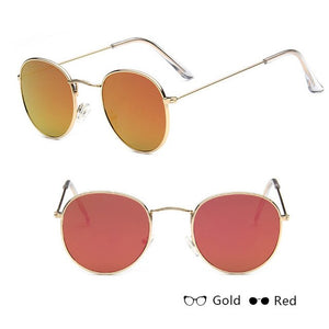 Classic Small Frame Round Sunglasses Women/Men Brand Designer Alloy Mirror Sun Glasses Vintage Modis Oculos