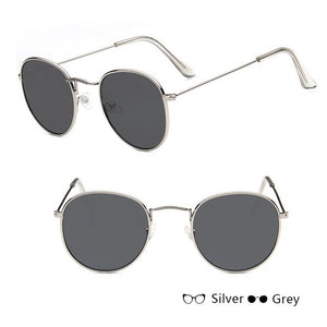 Classic Small Frame Round Sunglasses Women/Men Brand Designer Alloy Mirror Sun Glasses Vintage Modis Oculos