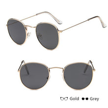 Carica l&#39;immagine nel visualizzatore di Gallery, Classic Small Frame Round Sunglasses Women/Men Brand Designer Alloy Mirror Sun Glasses Vintage Modis Oculos