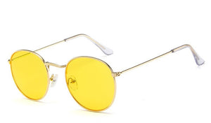 Classic Small Frame Round Sunglasses Women/Men Brand Designer Alloy Mirror Sun Glasses Vintage Modis Oculos