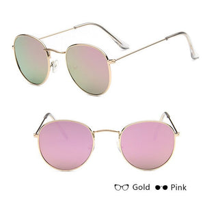 Classic Small Frame Round Sunglasses Women/Men Brand Designer Alloy Mirror Sun Glasses Vintage Modis Oculos