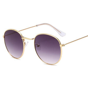 Classic Small Frame Round Sunglasses Women/Men Brand Designer Alloy Mirror Sun Glasses Vintage Modis Oculos