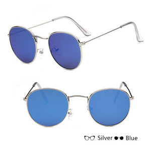 Classic Small Frame Round Sunglasses Women/Men Brand Designer Alloy Mirror Sun Glasses Vintage Modis Oculos