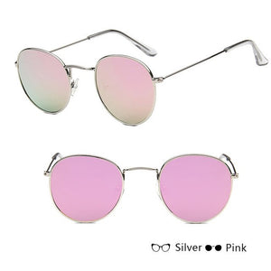 Classic Small Frame Round Sunglasses Women/Men Brand Designer Alloy Mirror Sun Glasses Vintage Modis Oculos