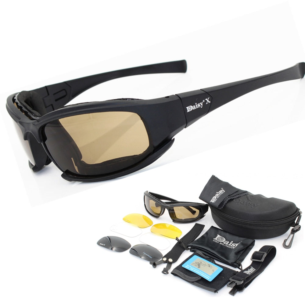 High Quality Bullet-Proof Polarized UV400 Army Style Glasses