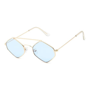 Designer Sunglasses Women  Sun Glasses Diamond Rhombus Metal Frame Retro Unisex Men Eyewear