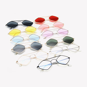 Designer Sunglasses Women  Sun Glasses Diamond Rhombus Metal Frame Retro Unisex Men Eyewear