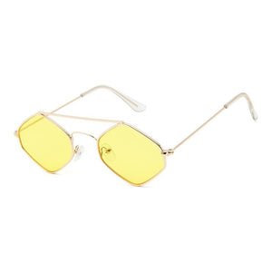 Designer Sunglasses Women  Sun Glasses Diamond Rhombus Metal Frame Retro Unisex Men Eyewear