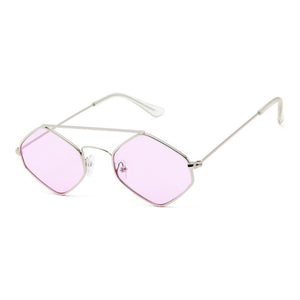 Designer Sunglasses Women  Sun Glasses Diamond Rhombus Metal Frame Retro Unisex Men Eyewear