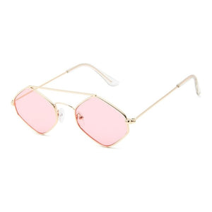 Designer Sunglasses Women  Sun Glasses Diamond Rhombus Metal Frame Retro Unisex Men Eyewear