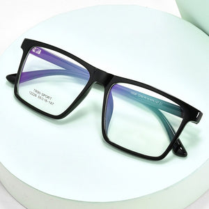 Evove Oversized Eyeglasses Men Women Square TR90 Glasses Frame Man Transparent Eyewear for Prescription Optic Lens