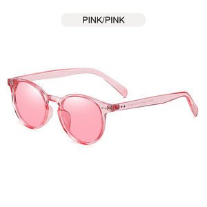 FUQIAN Round Polarized Sunglasses Men Women Vintage Ultra Light TR90 Sun Glasses Stylish Rivet Driving Eyeglasses UV400