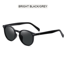 Load image into Gallery viewer, FUQIAN Round Polarized Sunglasses Men Women Vintage Ultra Light TR90 Sun Glasses Stylish Rivet Driving Eyeglasses UV400