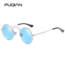 Load image into Gallery viewer, FUQIAN  Small Round Polarized Men Sunglasses Brand Design Steampunk Women Sunglass Anti Blue Ray Glasses