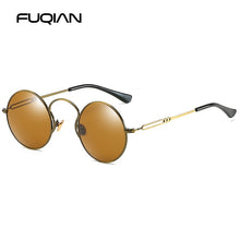 Load image into Gallery viewer, FUQIAN  Small Round Polarized Men Sunglasses Brand Design Steampunk Women Sunglass Anti Blue Ray Glasses