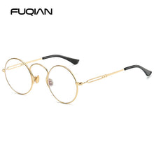 Load image into Gallery viewer, FUQIAN  Small Round Polarized Men Sunglasses Brand Design Steampunk Women Sunglass Anti Blue Ray Glasses