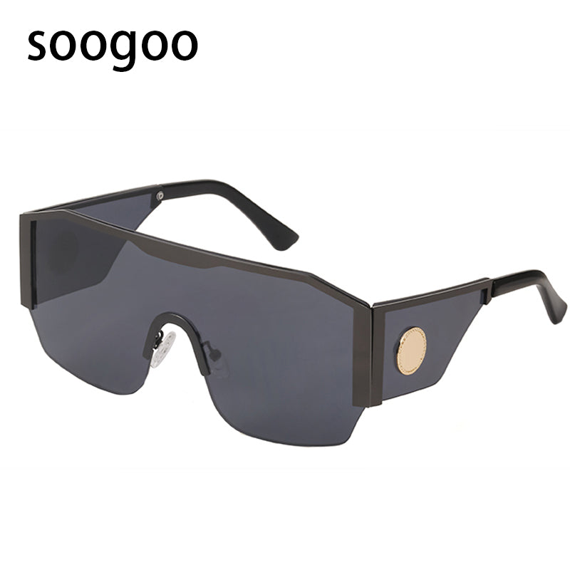 Oversized BLACK Sunglasses for MEN Trendy Square STYLE *NEW* in