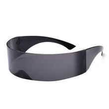 Load image into Gallery viewer, Future Wrap Around Rimless Sunglasses Women Men Weird Siamese Halloween Party Year 2000s Kilo Hacker Y2K Technology Sun Glasses