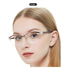 Load image into Gallery viewer, Metal Glasses Frame Women Vintage Eyeglasses Frames Prescription Eyewear Stylish Spring Hinges Optical Spectacle Eye OCCI CHIARI