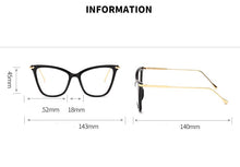 Carica l&#39;immagine nel visualizzatore di Gallery, 2022 Cat Eye Glasses Clear Frame Women Transparent Myopia Optical Glasses Frame Cat Eyeglasses Frames female Spectacle