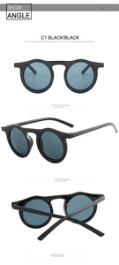 Classic Round Sunglasses Men Women Fashion Small Frame Sun Glasses Female Plastic Glasses Unisex Eyewear UV400 O626