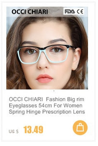 Metal Glasses Frame Women Vintage Eyeglasses Frames Prescription Eyewear Stylish Spring Hinges Optical Spectacle Eye OCCI CHIARI