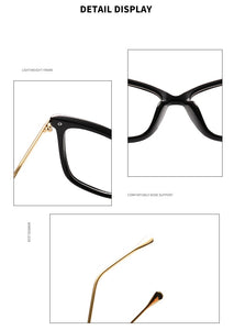 2022 Cat Eye Glasses Clear Frame Women Transparent Myopia Optical Glasses Frame Cat Eyeglasses Frames female Spectacle