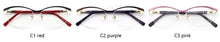 Load image into Gallery viewer, Metal Glasses Frame Women Vintage Eyeglasses Frames Prescription Eyewear Stylish Spring Hinges Optical Spectacle Eye OCCI CHIARI