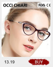 Load image into Gallery viewer, Metal Glasses Frame Women Vintage Eyeglasses Frames Prescription Eyewear Stylish Spring Hinges Optical Spectacle Eye OCCI CHIARI