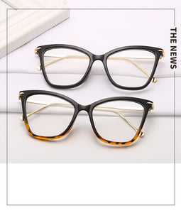 2022 Cat Eye Glasses Clear Frame Women Transparent Myopia Optical Glasses Frame Cat Eyeglasses Frames female Spectacle