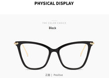 Carica l&#39;immagine nel visualizzatore di Gallery, 2022 Cat Eye Glasses Clear Frame Women Transparent Myopia Optical Glasses Frame Cat Eyeglasses Frames female Spectacle