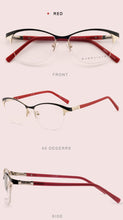 Load image into Gallery viewer, Metal Glasses Frame Women Vintage Eyeglasses Frames Prescription Eyewear Stylish Spring Hinges Optical Spectacle Eye OCCI CHIARI