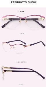 Metal Glasses Frame Women Vintage Eyeglasses Frames Prescription Eyewear Stylish Spring Hinges Optical Spectacle Eye OCCI CHIARI