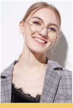 Load image into Gallery viewer, Oversized Round Glasses Women Men Metal Large Big Circle Glasses Optical Frame Round Eyeglasses Frame Fashion Spectacles Eyewear