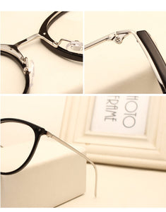 Optical Glasses Transparent Lens Myopia Eyeglasses Women Vintage Metal Spectacles Womens Designer Eyeglass Frames