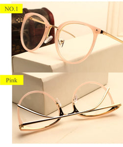 Optical Glasses Transparent Lens Myopia Eyeglasses Women Vintage Metal Spectacles Womens Designer Eyeglass Frames