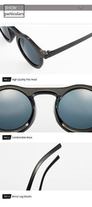 Classic Round Sunglasses Men Women Fashion Small Frame Sun Glasses Female Plastic Glasses Unisex Eyewear UV400 O626