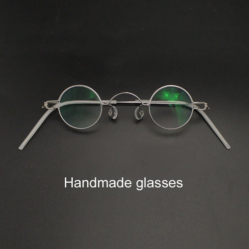 Handmade custom round diameter 30mm 32mm 34mm 36mm small round frame prescription glasses men and women retro optical glasses