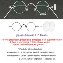 Load image into Gallery viewer, Handmade custom round diameter 30mm 32mm 34mm 36mm small round frame prescription glasses men and women retro optical glasses