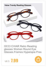 Load image into Gallery viewer, Metal Glasses Frame Women Vintage Eyeglasses Frames Prescription Eyewear Stylish Spring Hinges Optical Spectacle Eye OCCI CHIARI