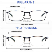 Load image into Gallery viewer, Mens Eyeglass Frame Optical Prescription Glasses Frame For Men Ultralight Eyeglasses Spectacle armação de oculos