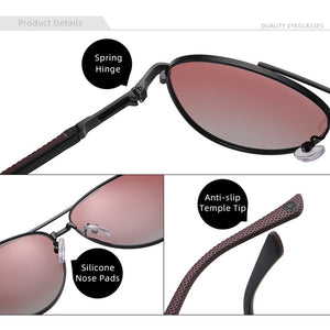 Pilot Polarized Sunglasses For Men Brand Designer Sun Glasses UV400 Vintage Sunglass Mens 2023 Shades With Box