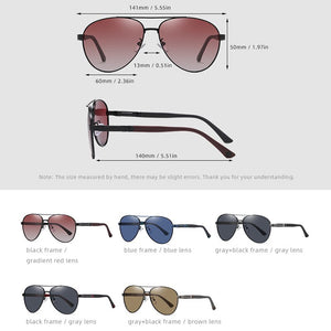 Pilot Polarized Sunglasses For Men Brand Designer Sun Glasses UV400 Vintage Sunglass Mens 2023 Shades With Box